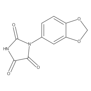 1-(1,3-Benzodioxol-5-yl)imidazolidine-2,4,5-trione Structure