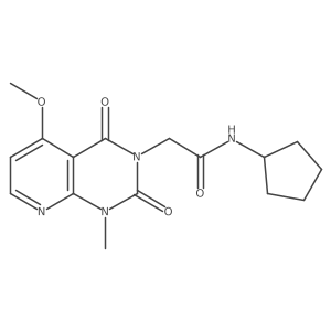 N-cyclopentyl-2-(5-methoxy-1-methyl-2,4-dioxo-1,2-dihydropyrido[2,3-d]pyrimidin-3(4H)-yl)acetamide Structure