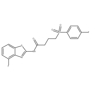 N-(4-fluorobenzo[d]thiazol-2-yl)-4-((4-fluorophenyl)sulfonyl)butanamide Structure