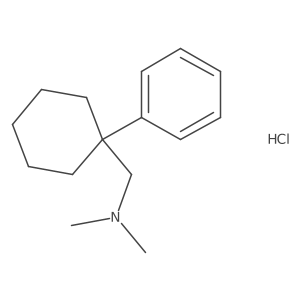 N,N-dimethyl-(1-phenylcyclohexyl)methanamine hydrochloride Structure