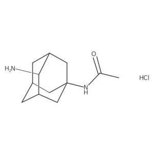 N-(4-Amino-1-adamantyl)acetamide hydrochloride结构式