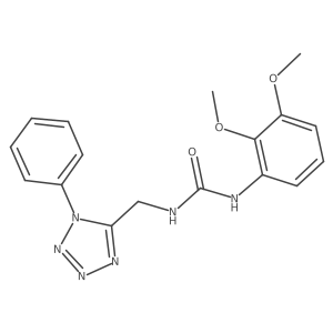 1-(2,3-dimethoxyphenyl)-3-((1-phenyl-1H-tetrazol-5-yl)methyl)urea结构式