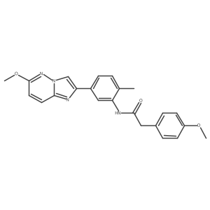 N-(5-{6-methoxyimidazo[1,2-b]pyridazin-2-yl}-2-methylphenyl)-2-(4-methoxyphenyl)acetamide Structure