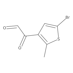 5-Bromo-2-methyl-I+/--oxo-3-thiopheneacetaldehyde Structure