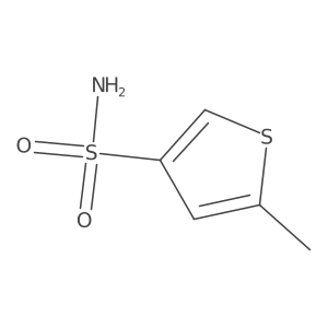 5-Methyl-thiophene-3-sulfonic acid amide结构式