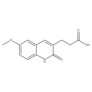 3-(2-Hydroxy-6-methoxyquinolin-3-yl)propanoic acid结构式