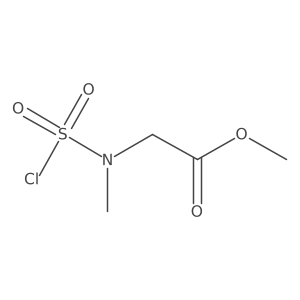 Methyl 2-[chlorosulfonyl(methyl)amino]acetate结构式