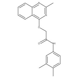 N-(3,4-dimethylphenyl)-2-[(2-methylquinazolin-4-yl)oxy]acetamide Structure
