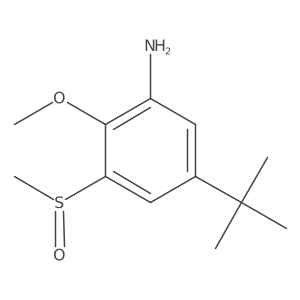 5-Tert-butyl-3-methanesulphinyl-2-methoxy-phenylamine结构式