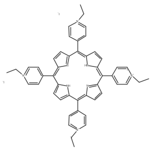 4,4',4'',4'''-(Porphyrin-5,10,15,20-tetrayl)tetrakis(1-ethylpyridin-1-ium) iodide Structure