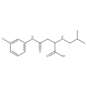 4-((3-Fluorophenyl)amino)-2-(isobutylamino)-4-oxobutanoic acid结构式