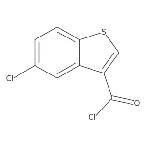 5-Chloro-1-benzothiophene-3-carbonyl chloride Structure
