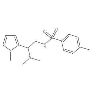 N-(2-(dimethylamino)-2-(1-methyl-1H-pyrrol-2-yl)ethyl)-4-methylbenzenesulfonamide Structure