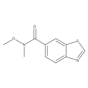 N-methoxy-N-methylbenzo[d]thiazole-6-carboxamide结构式