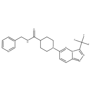 N-(pyridin-3-ylmethyl)-1-[3-(trifluoromethyl)[1,2,4]triazolo[4,3-b]pyridazin-6-yl]piperidine-4-carboxamide Structure