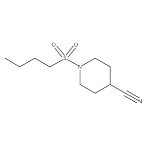 1-(Butane-1-sulfonyl)piperidine-4-carbonitrile结构式