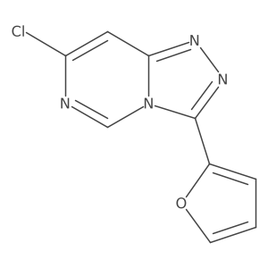 7-Chloro-3-(2-furanyl)-1,2,4-triazolo[4,3-c]pyrimidine结构式