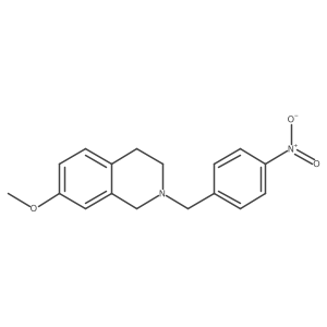 7-methoxy-2-[(4-nitrophenyl)methyl]-3,4-dihydro-1H-isoquinoline结构式