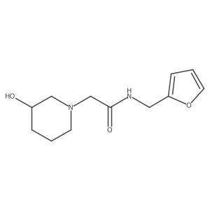 N-[(furan-2-yl)methyl]-2-(3-hydroxypiperidin-1-yl)acetamide Structure