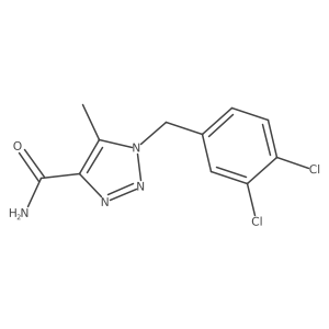 1-[(3,4-Dichlorophenyl)methyl]-5-methyltriazole-4-carboxamide结构式