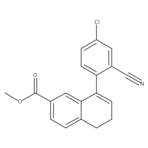 Methyl 8-(4-chloro-2-cyanophenyl)-5,6-dihydro-2-naphthalenecarboxylate结构式