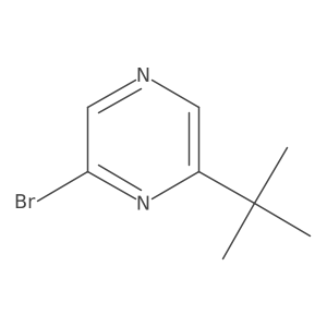 2-Bromo-6-tert-butyl-pyrazine结构式