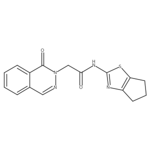 O=C(Cn1ncc2ccccc2c1=O)Nc1nc2c(s1)CCC2结构式