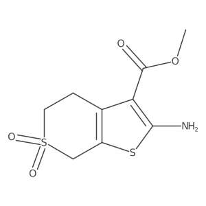 methyl 2-amino-6,6-dioxo-4H,5H,7H-6lambda6-thieno[2,3-c]thiopyran-3-carboxylate结构式
