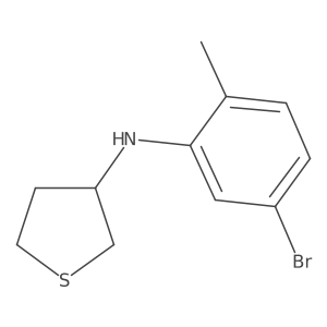 N-(5-bromo-2-methylphenyl)thiolan-3-amine Structure