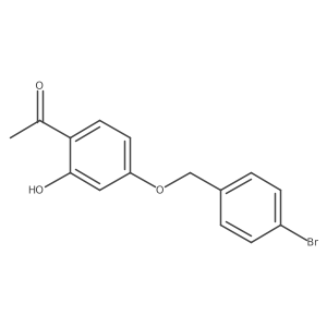 1-(4-(4-Bromobenzyloxy)-2-hydroxyphenyl)ethanone Structure