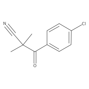 3-(4-Chlorophenyl)-2,2-dimethyl-3-oxopropanenitrile Structure
