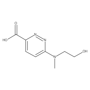 6-((2-Hydroxyethyl)(methyl)amino)pyridazine-3-carboxylic acid Structure