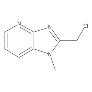 2-(chloromethyl)-1-methyl-1H-imidazo[4,5-b]pyridine结构式