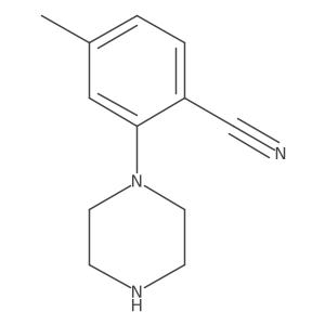 4-Methyl-2-(piperazin-1-yl)benzonitrile Structure