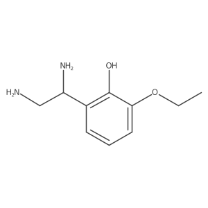 2-[(1R)-1,2-Diaminoethyl]-6-ethoxyphenol结构式