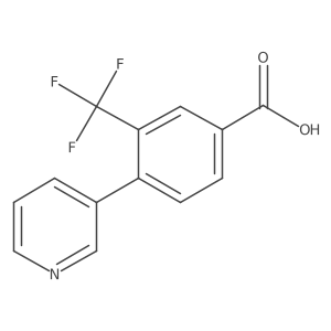 4-(Pyridin-3-yl)-3-(trifluoromethyl)benzoic acid Structure