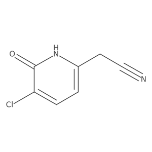 2-(5-chloro-6-oxo-1H-pyridin-2-yl)acetonitrile结构式