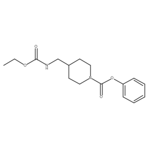 Phenyl 4-(((ethoxycarbonyl)amino)methyl)piperidine-1-carboxylate结构式
