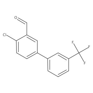 4-Chloro-3'-(trifluoromethyl)biphenyl-3-carbaldehyde Structure