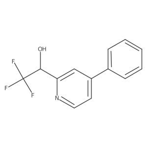 2,2,2-Trifluoro-1-(4-phenylpyridin-2-YL)ethanol Structure