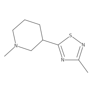 3-Methyl-5-(1-methylpiperidin-3-yl)-1,2,4-thiadiazole Structure