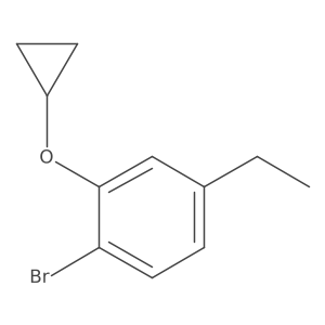 1-Bromo-2-cyclopropoxy-4-ethylbenzene结构式
