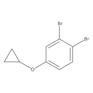 1,2-Dibromo-4-cyclopropoxybenzene Structure