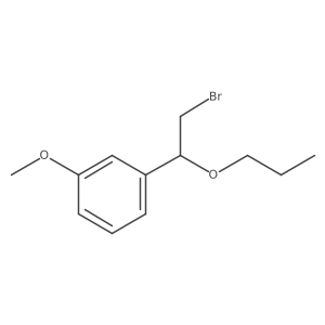 1-(2-Bromo-1-propoxyethyl)-3-methoxybenzene结构式