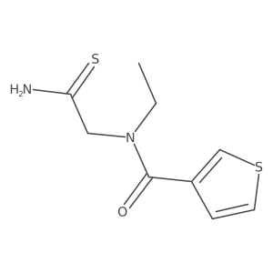 N-(2-Amino-2-thioxoethyl)-N-ethyl-3-thiophenecarboxamide结构式