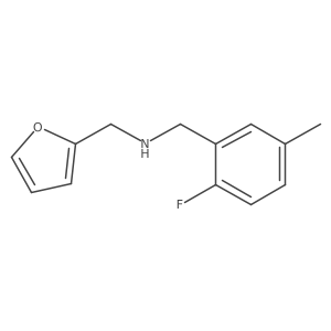 N-(2-Fluoro-5-methylbenzyl)-1-(furan-2-yl)methanamine Structure