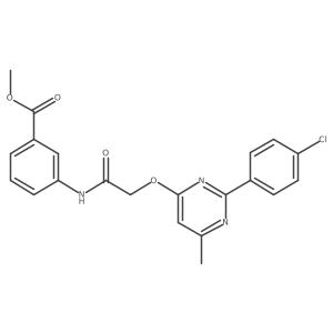 Methyl 3-(2-{[2-(4-chlorophenyl)-6-methylpyrimidin-4-yl]oxy}acetamido)benzoate Structure