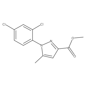 Methyl 1-(2,4-dichlorophenyl)-5-methyl-1H-pyrazole-3-carboxylate Structure