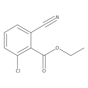 Ethyl 2-chloro-6-cyanobenzoate结构式