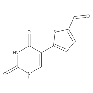 5-(5-Formylthiophen-2-yl)-(2,4)-dihydroxypyrimidine Structure